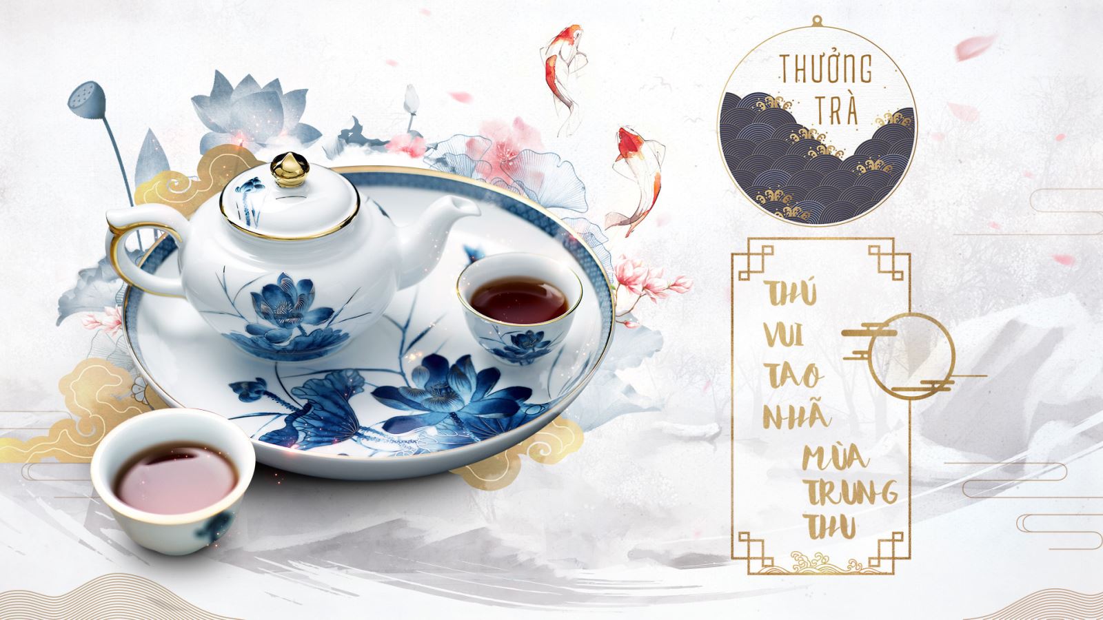 Uống trà - Thưởng thức mùa Trung Thu